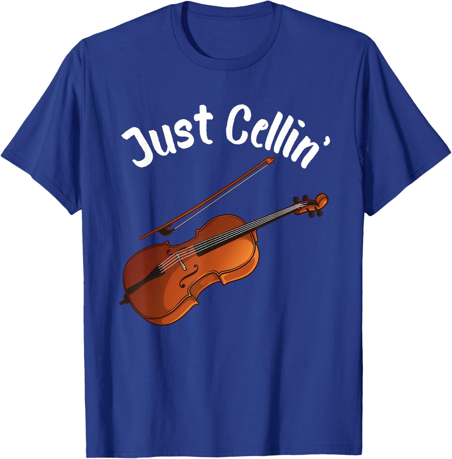 Funny Cello Designs Women Music Fan Lover Musicians T-Shirt - T-Shirt | Royal