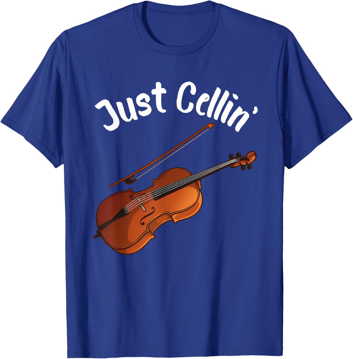 Funny Cello Designs Women Music Fan Lover Musicians T-Shirt - T-Shirt | Royal