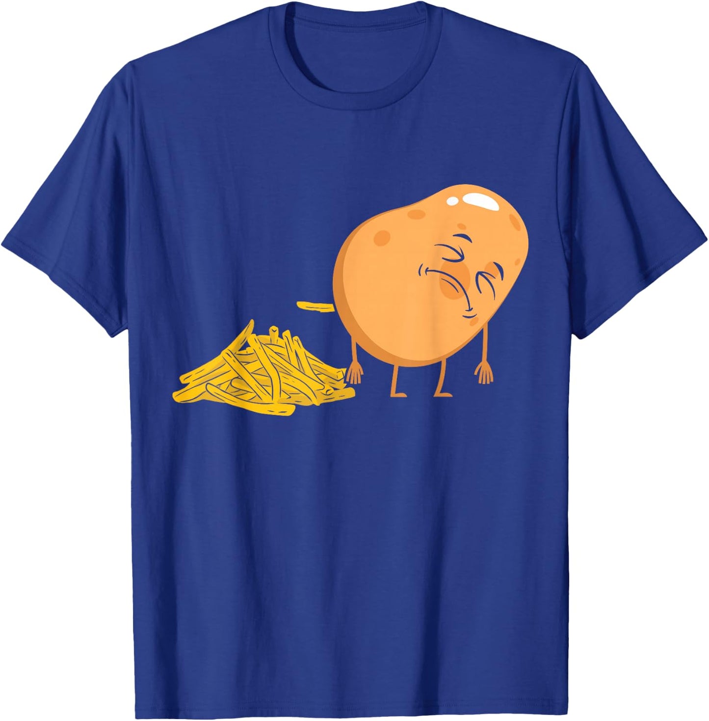 Pooping Potato French Friens Potato Lover Tater Tots T-Shirt - T-Shirt | Royal