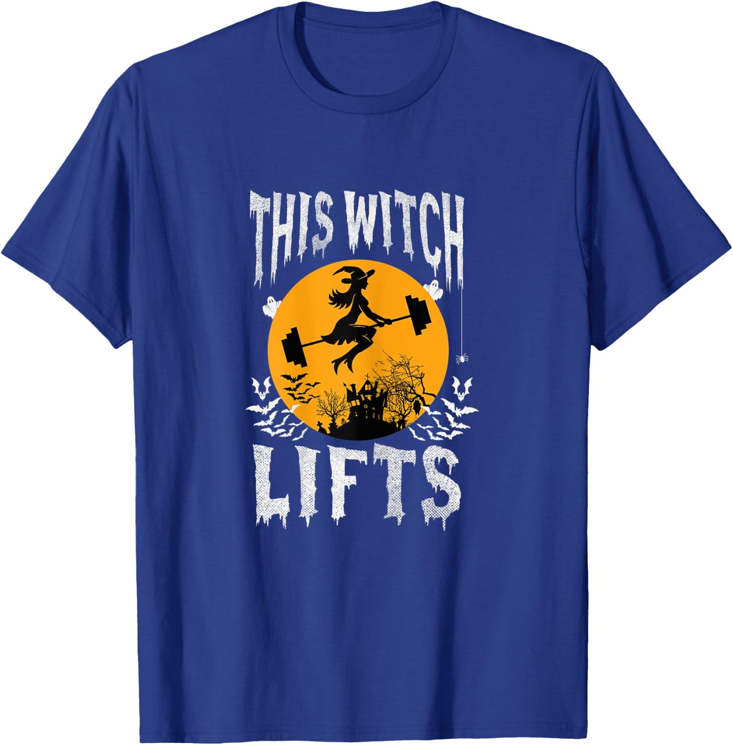 This Witch Lifts Funny Halloween Lifting T-Shirt - T-Shirt | Royal