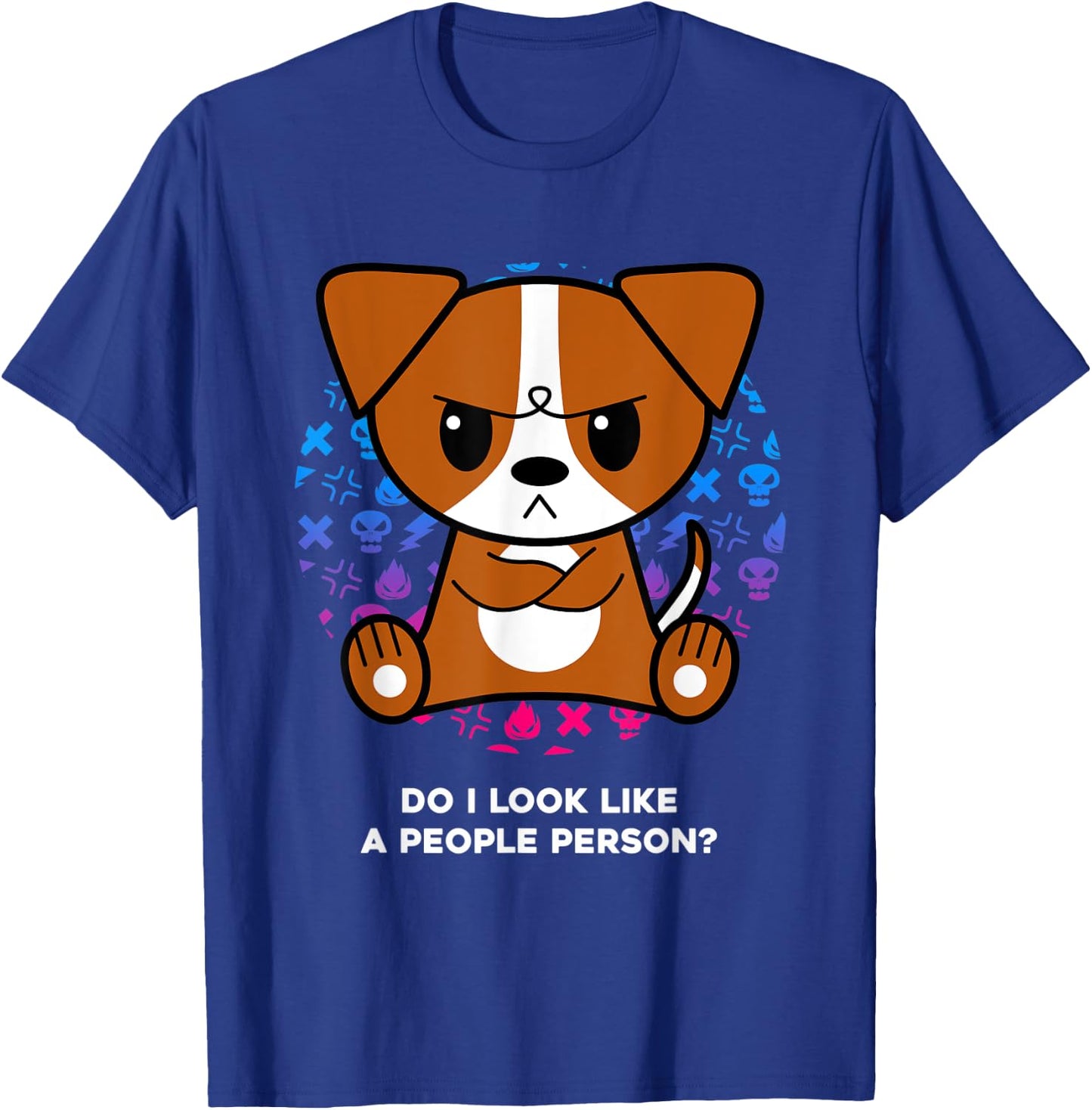 Do I Look Like A People Person Grumpy Jack Russell Terrier T-Shirt - T-Shirt | Royal