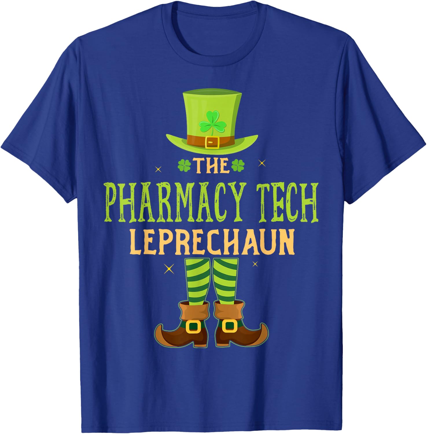 The Pharmacy Tech Leprechaun Matching St Patricks Day T-Shirt - T-Shirt | Royal