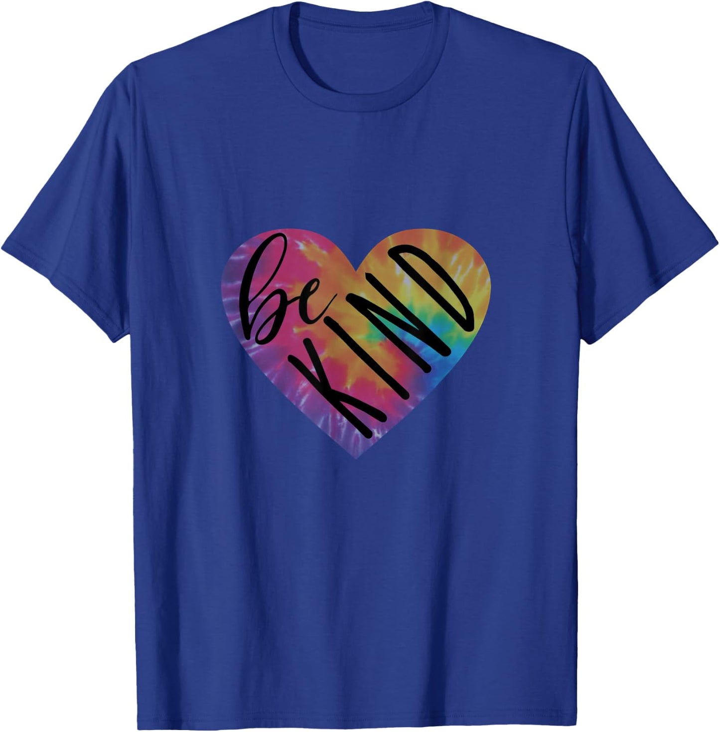Be Kind Shirt Groovy Tie Dye Flower Power Gift Anti Bullying T-Shirt - T-Shirt | Royal