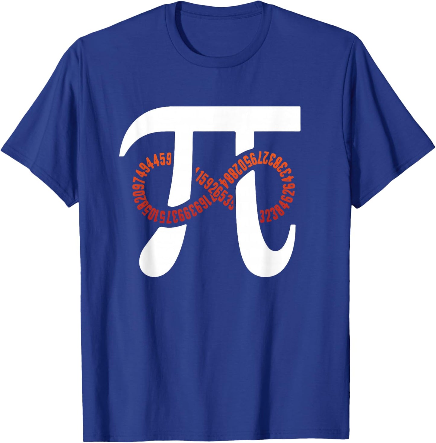 Funny Pi Number 3.141 Infinity Pi Day Funny Geek Math Lover T-Shirt - T-Shirt | Royal