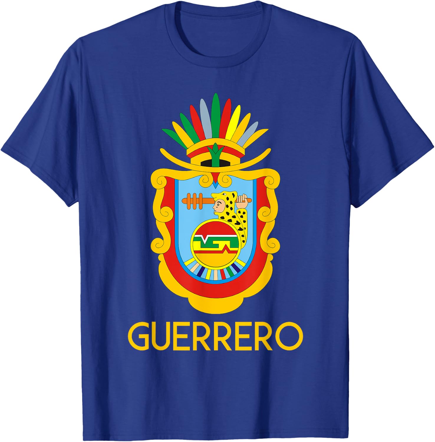 Guerrero Guerrero Estado De Mexico Escudo Eagle Aguila T-Shirt - T-Shirt | Royal