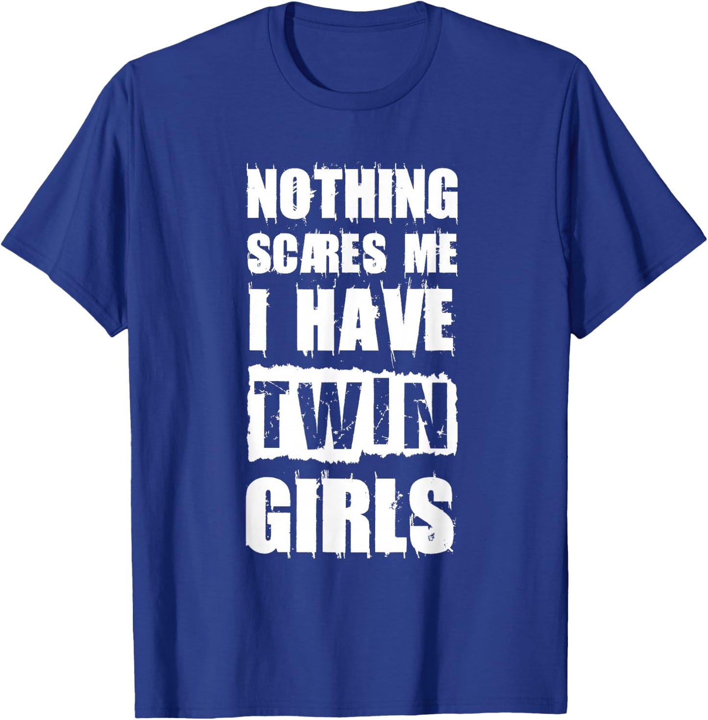 Funny Twin Daughter Mom of Twins Dad of Twins T-Shirt - T-Shirt | Royal