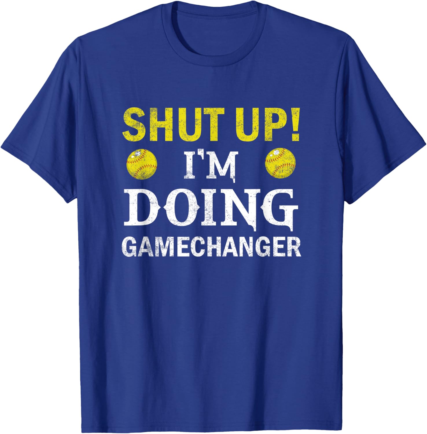 Softball Player Pitcher I'm Doing Gamechanger T-Shirt - T-Shirt | Royal