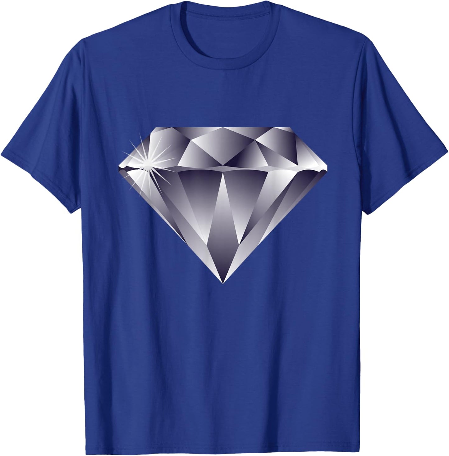 Large Sparkling Diamond Gemstone Jewel Graphic T-Shirt - T-Shirt | Royal