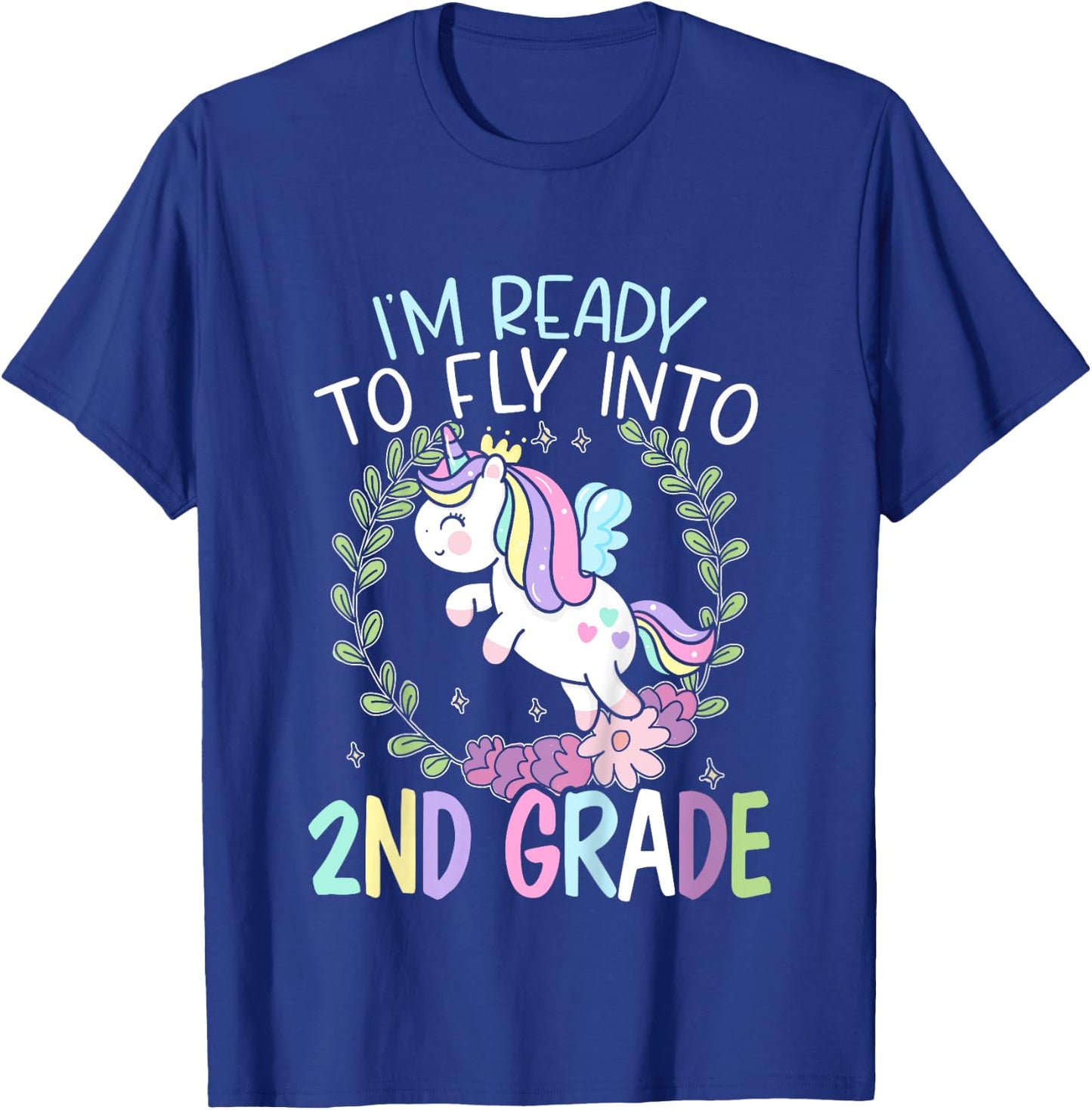 Kids I'm Ready To Fly Into 2nd Grade First Day Of School T-Shirt - T-Shirt | Royal