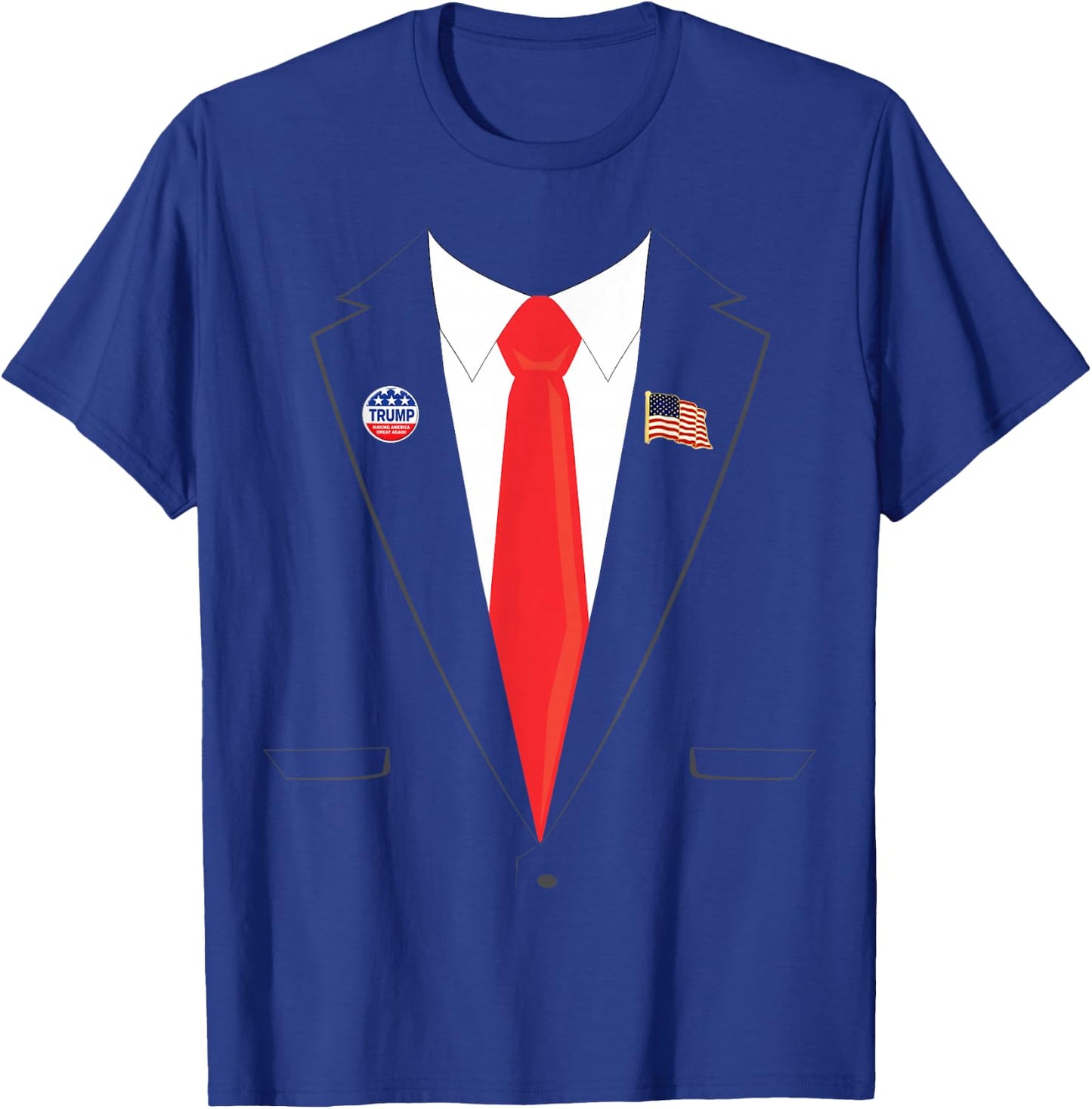 Tuxedo Suit Presidents Day Trump Pin Costume 2020 T-Shirt - T-Shirt | Royal