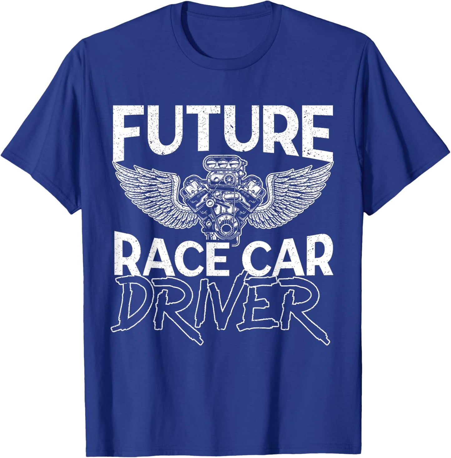 Future Race Car Driver Racer Kids Drag Racing Turbo Speed T-Shirt - T-Shirt | Royal