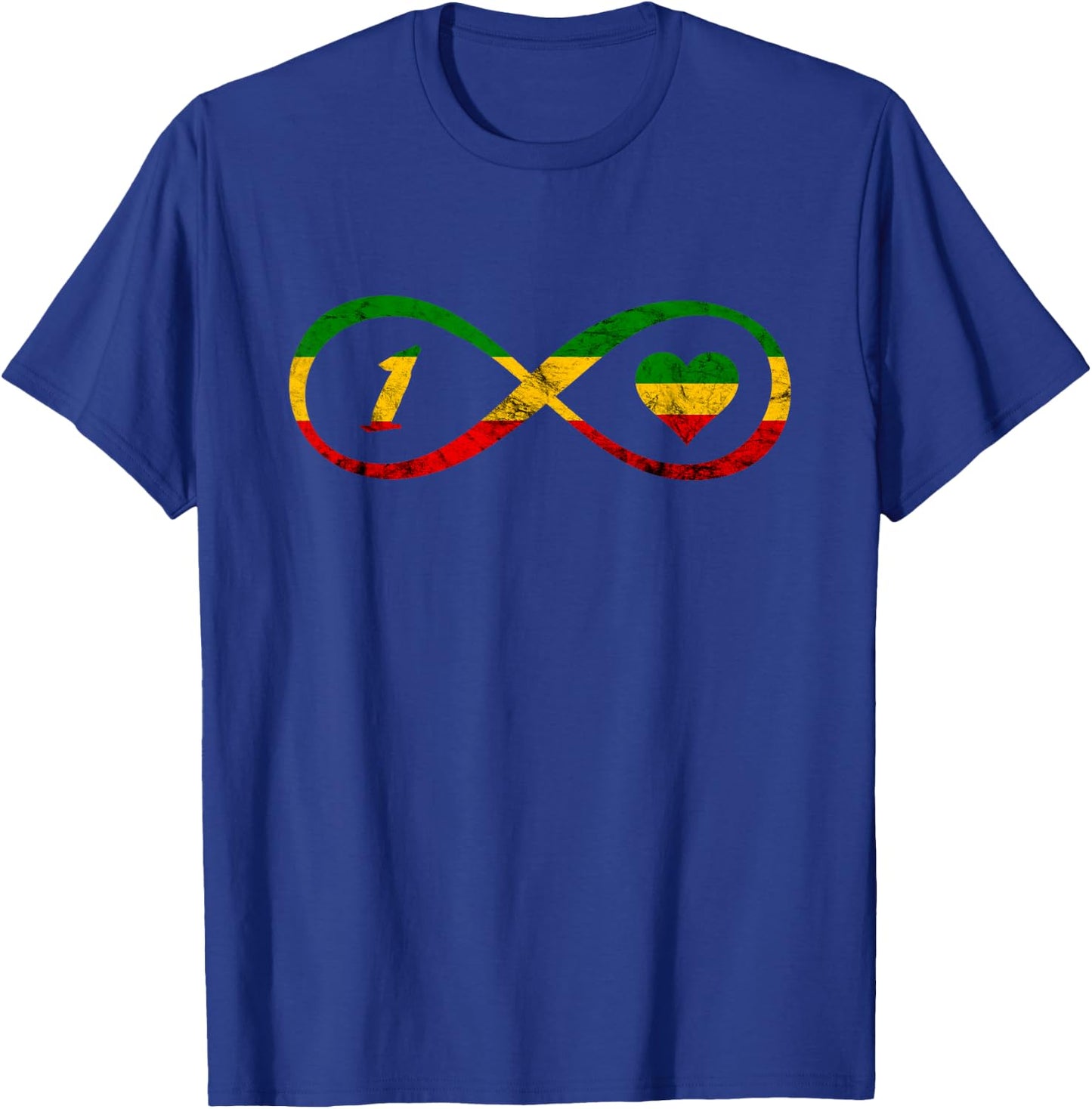 Rasta Reggae Music Hippie Infinity T-Shirt - T-Shirt | Royal