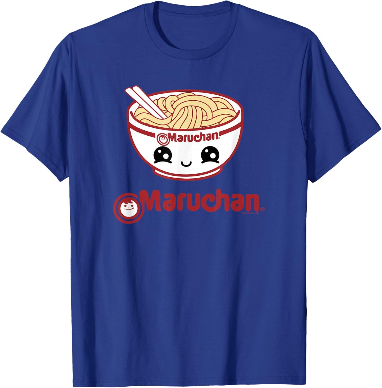 Maruchan Cute Noodle Bowl Face Logo Small T-Shirt - T-Shirt | Royal