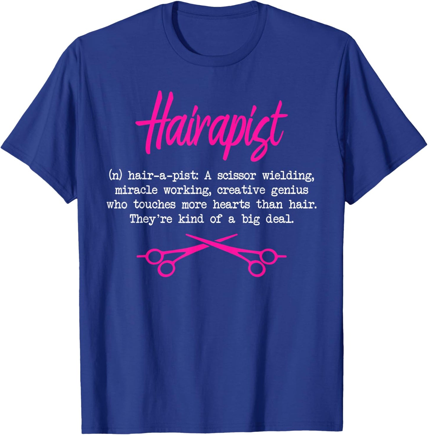 Barber Hairapist Definition Gift Haircutter Hairdresser T-Shirt - T-Shirt | Royal