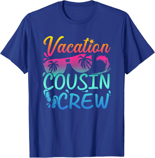 Vacation Cousin Crew Beach Sunglasses Small T-Shirt - T-Shirt | Royal
