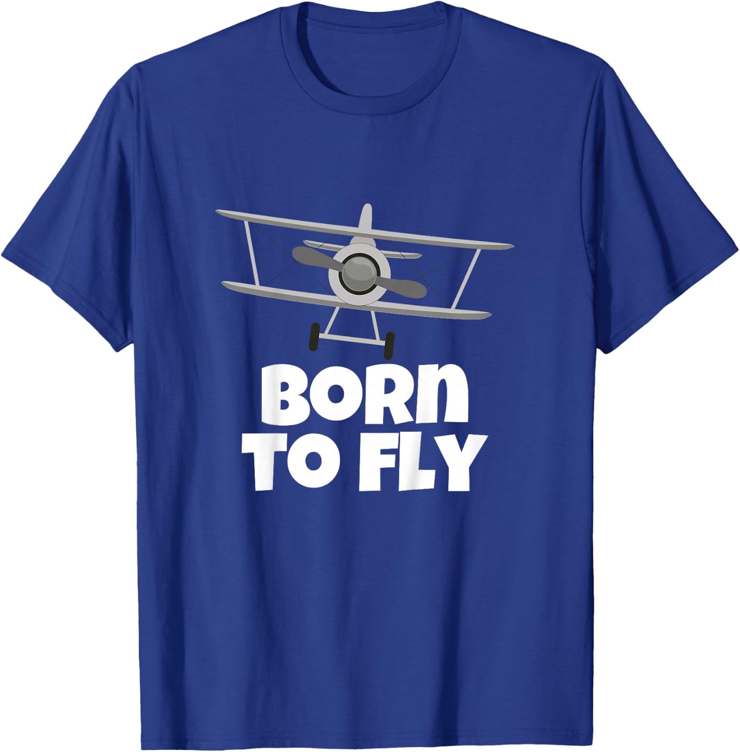 Born to Fly Airplane Pilot T-Shirt - T-Shirt | Royal