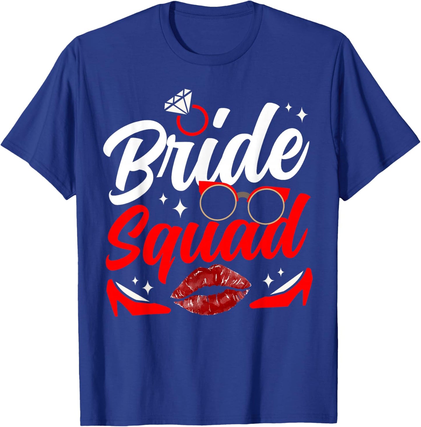 Bride Squad Bachelorette Wedding Party Cute T-Shirt - T-Shirt | Royal