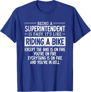 Superintendent – Controller Administrator Director Manager T-Shirt - T-Shirt | Royal