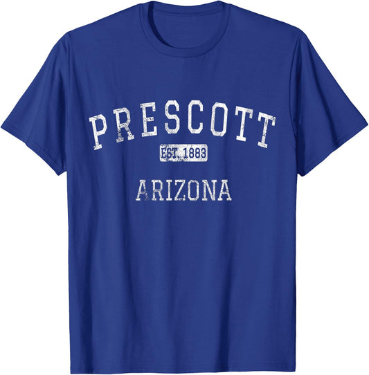 Prescott Arizona AZ Vintage T-Shirt - T-Shirt | Royal