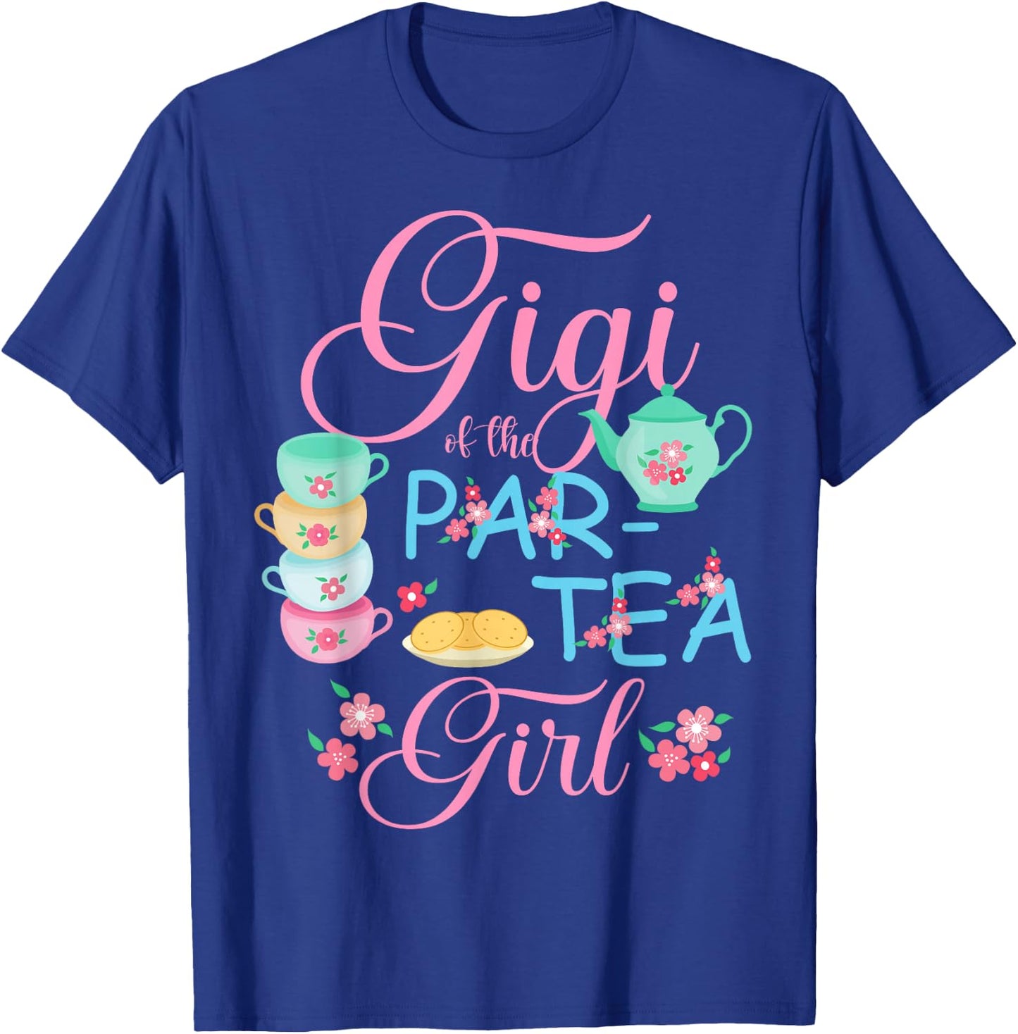 Gigi of The Par-Tea Girl Time to Par Tea Matching Family T-Shirt - T-Shirt | Royal