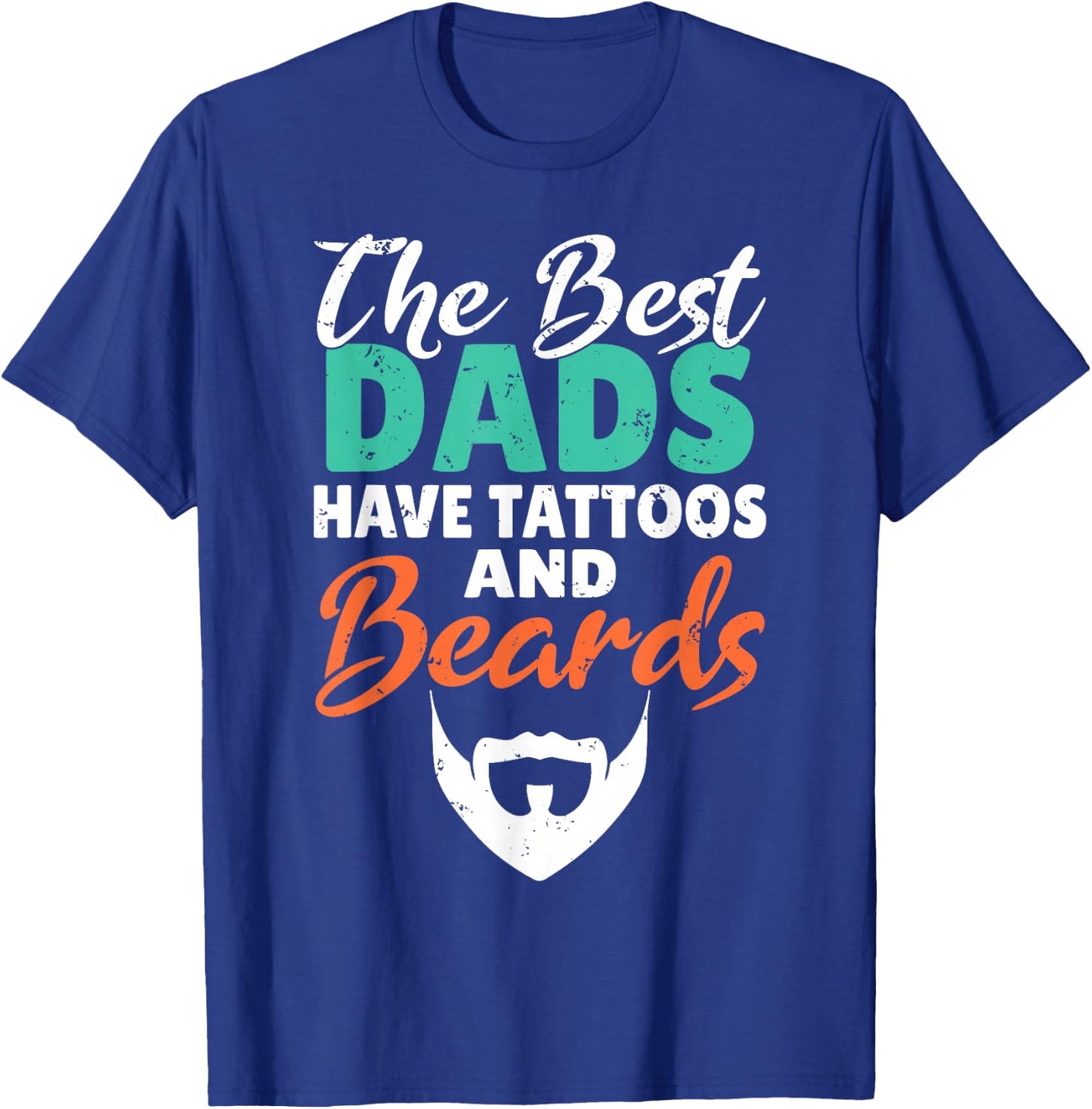 The best Dads have Tattoos and Beards Viking Bearded Men T-Shirt - T-Shirt | Royal