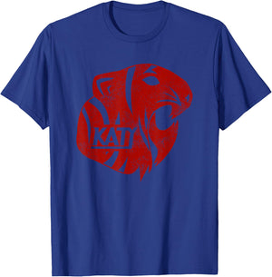 Katy Tigers, Katy, Texas Distressed T-Shirt - T-Shirt | Royal