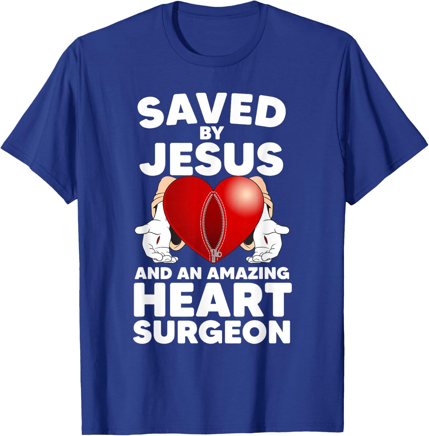 Funny Open Heart Surgery Design Women Heart Patients T-Shirt - T-Shirt | Royal