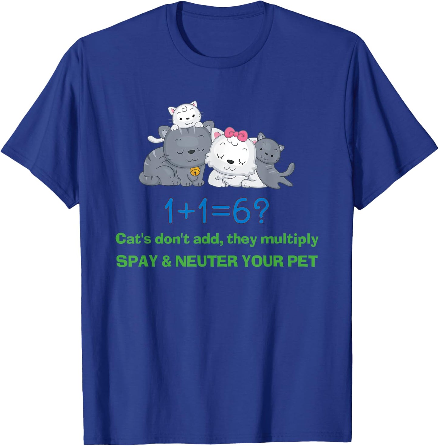 Lucky Dog Animal Rescue - Spay and Neuter Women Girls Kids T-Shirt - T-Shirt | Royal