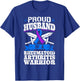 Proud Husband Of A Rheumatoid Arthritis Warrior RA Awareness T-Shirt - T-Shirt | Royal