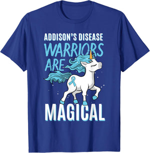 Addison's Disease Warrior Hypocortisolism Unicorn Lover T-Shirt - T-Shirt | Royal