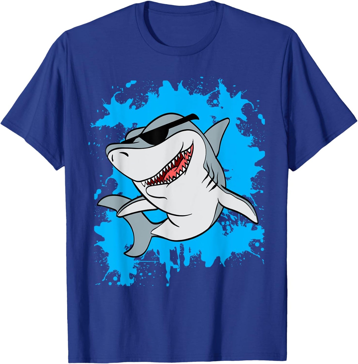 Shark Sunglasses Youth Shark T-Shirt - T-Shirt | Royal