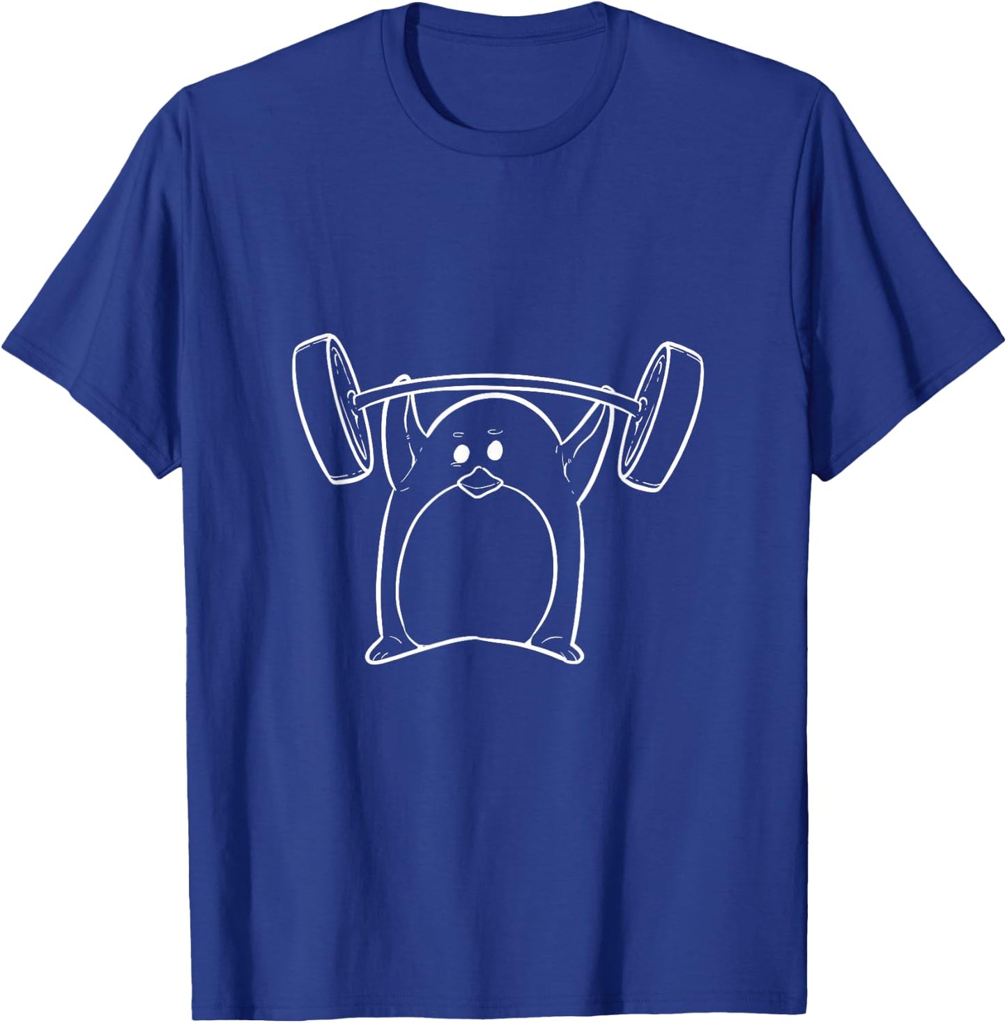 Deadlift Penguin Gym Coach T-Shirt - T-Shirt | Royal