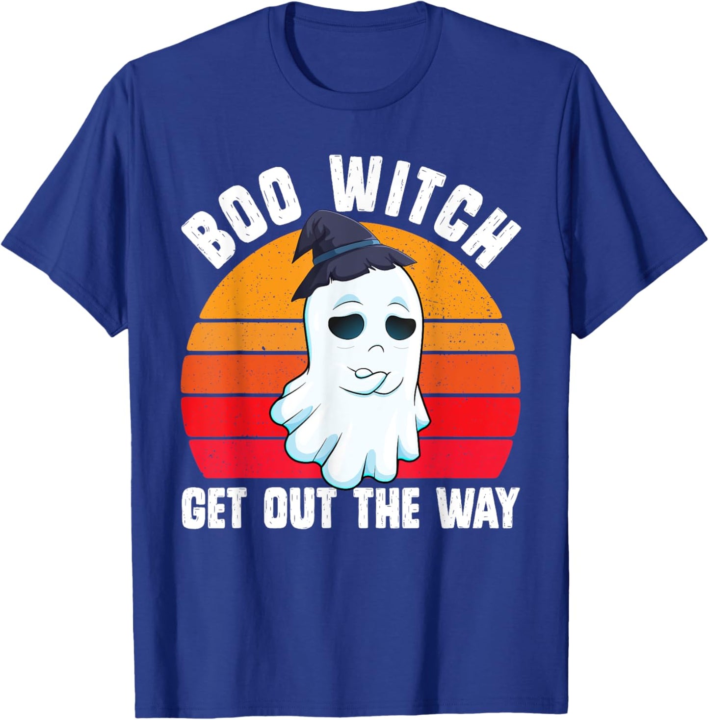 Boo Witch Get Out The Way Funny Halloween Costume Pun T-Shirt - T-Shirt | Royal