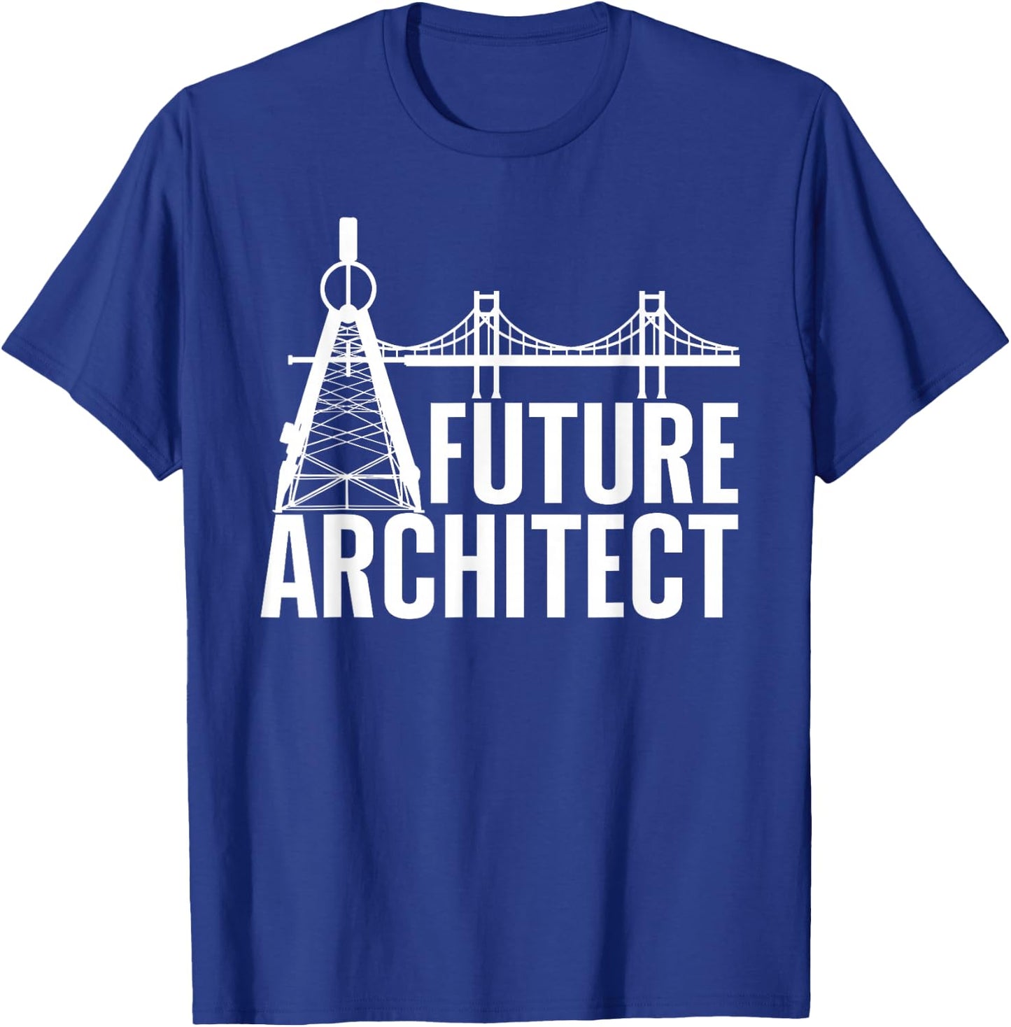 Cool Future Architect Art Boy Girl Kids Architecture Student T-Shirt - T-Shirt | Royal