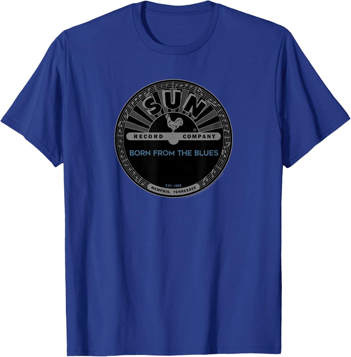 Sun Records Born From The Blues T-Shirt - T-Shirt | Royal