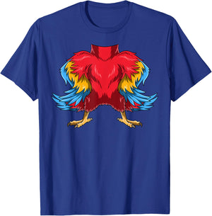 Easy Parrot Costume Parrot Body Headless Parrot Costume T-Shirt - T-Shirt | Royal