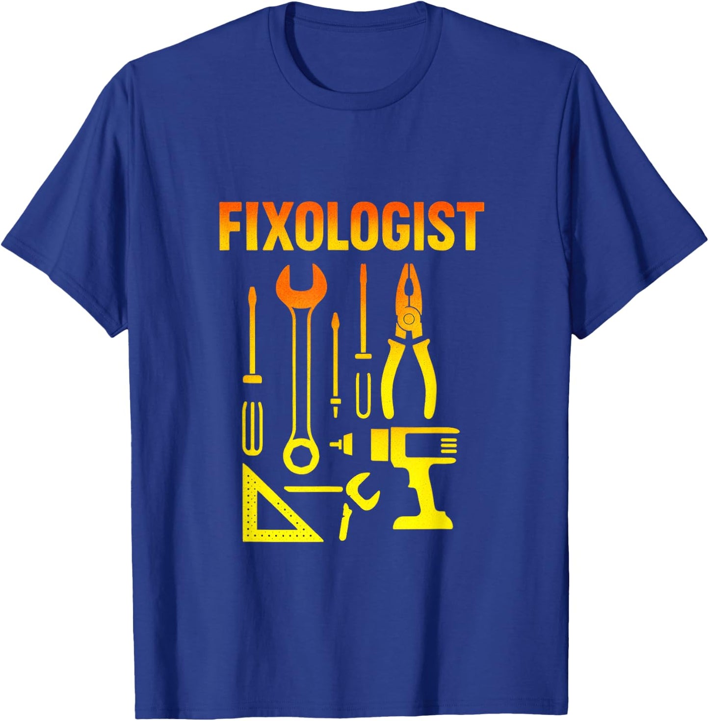 FIXOLOGIST - Funny Handyman Carpenter DIY T-Shirt - T-Shirt | Royal