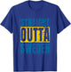 Straight Outta Sweden Distressed Swedish Design T-Shirt - T-Shirt | Royal