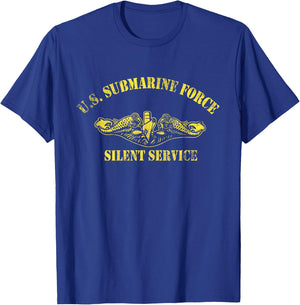 U.S Submarine Force Silent Service Veteran Submariner Gifts T-Shirt - T-Shirt | Royal