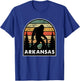 Arkansas and a Bigfoot, or a Sasquatch T-Shirt - T-Shirt | Royal
