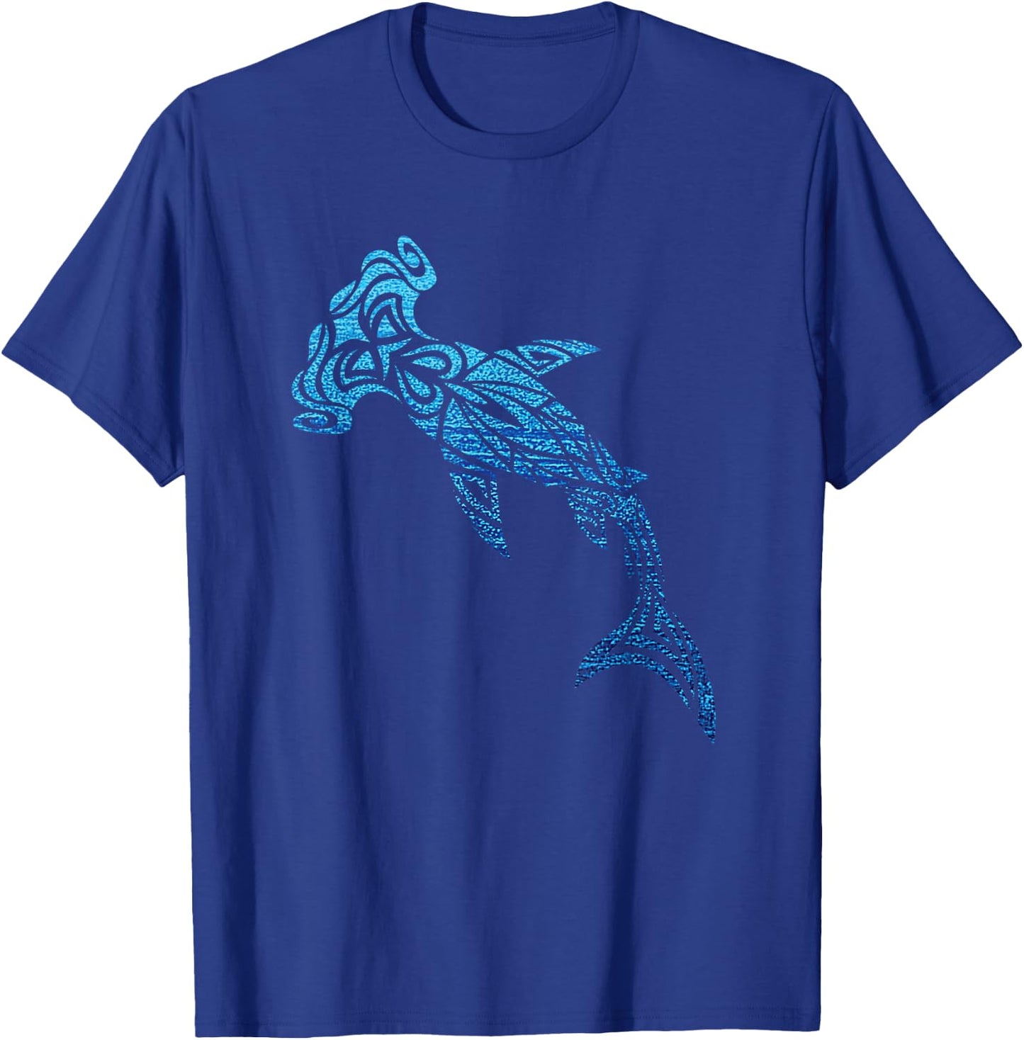 Hammerhead Shark Hawaiian Polynesian Tribal Tattoo Vacation T-Shirt - T-Shirt | Royal
