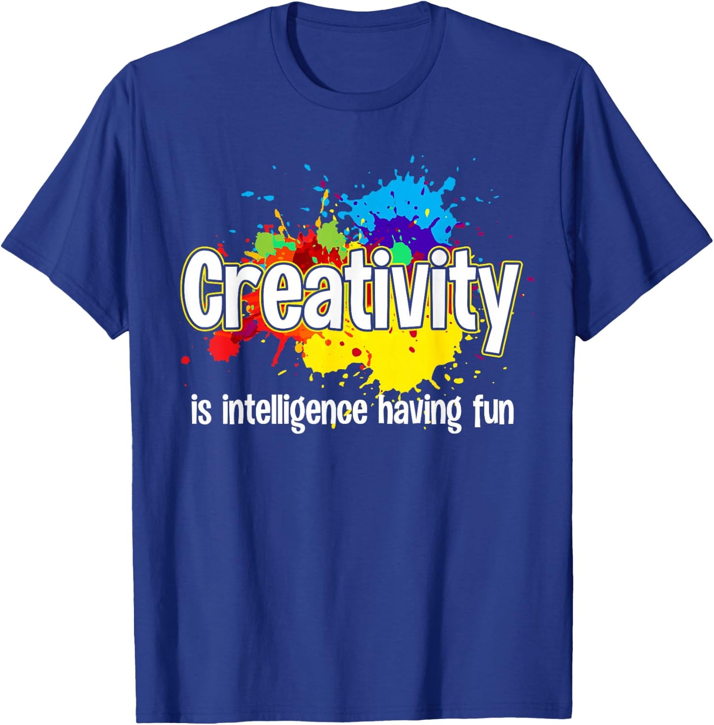 Cute Creativity Art Women Creative Drawing Teacher T-Shirt - T-Shirt | Royal