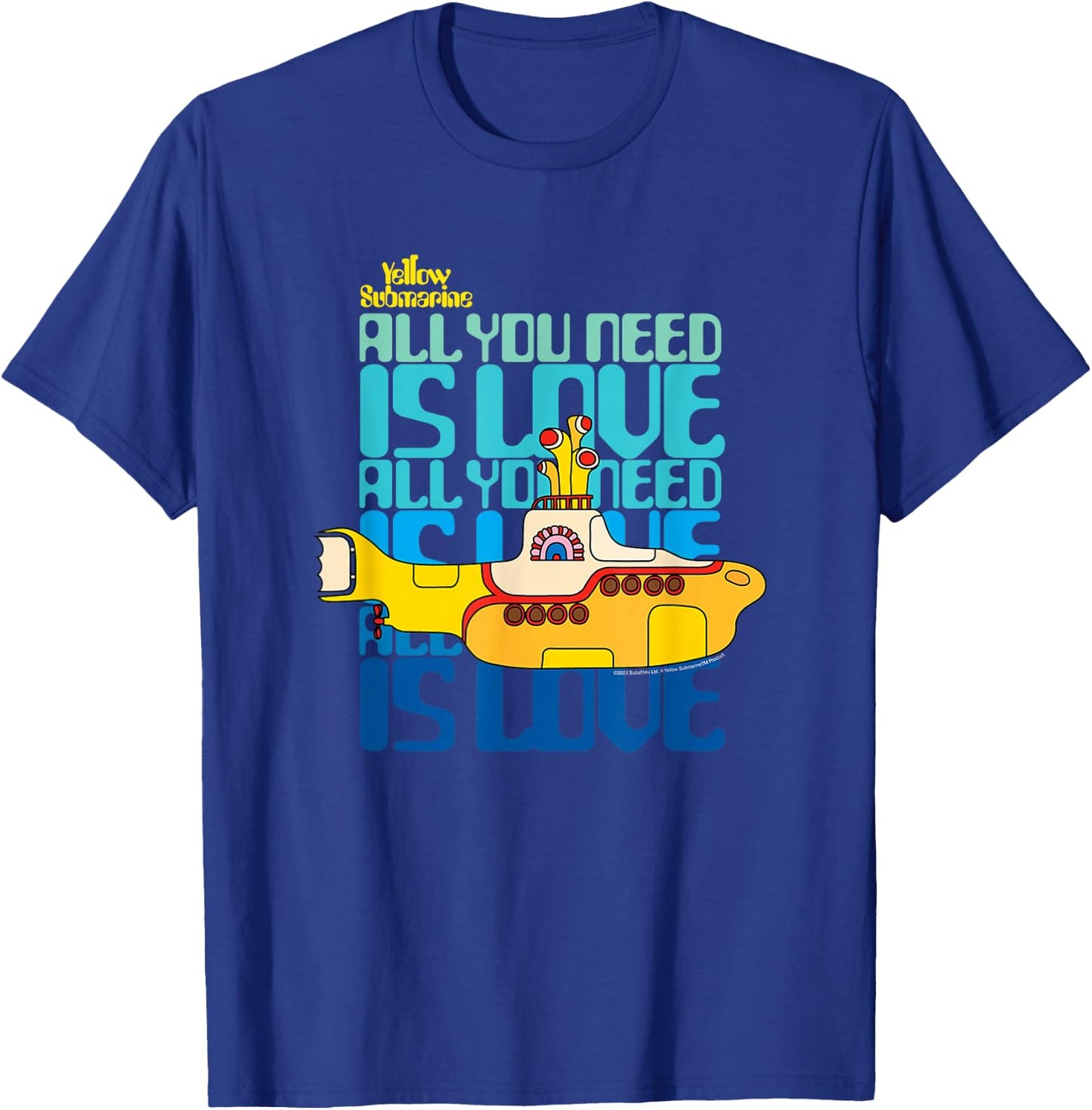The Beatles - Yellow Submarine All You Need Is Love T-Shirt - T-Shirt | Royal