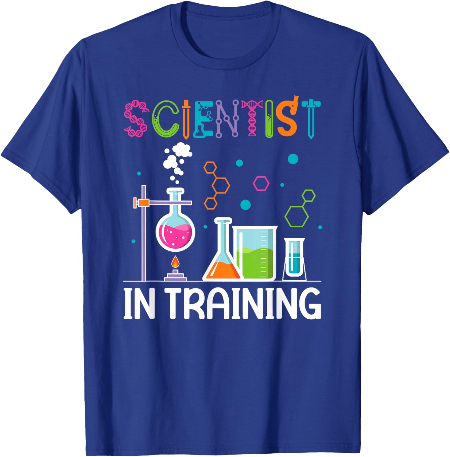 Future Scientist in Training Kids Scientist Boy Science T-Shirt - T-Shirt | Royal