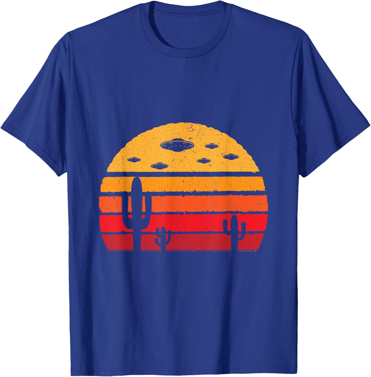 UFO Alien Retro Desert Extraterrestrial Gift T-Shirt - T-Shirt | Royal