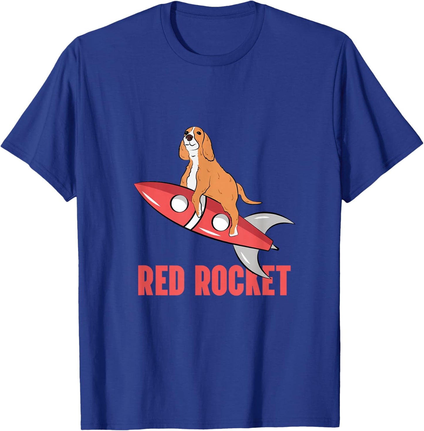 Red Rocket Dog Funny Thank You Meme T-Shirt - T-Shirt | Royal