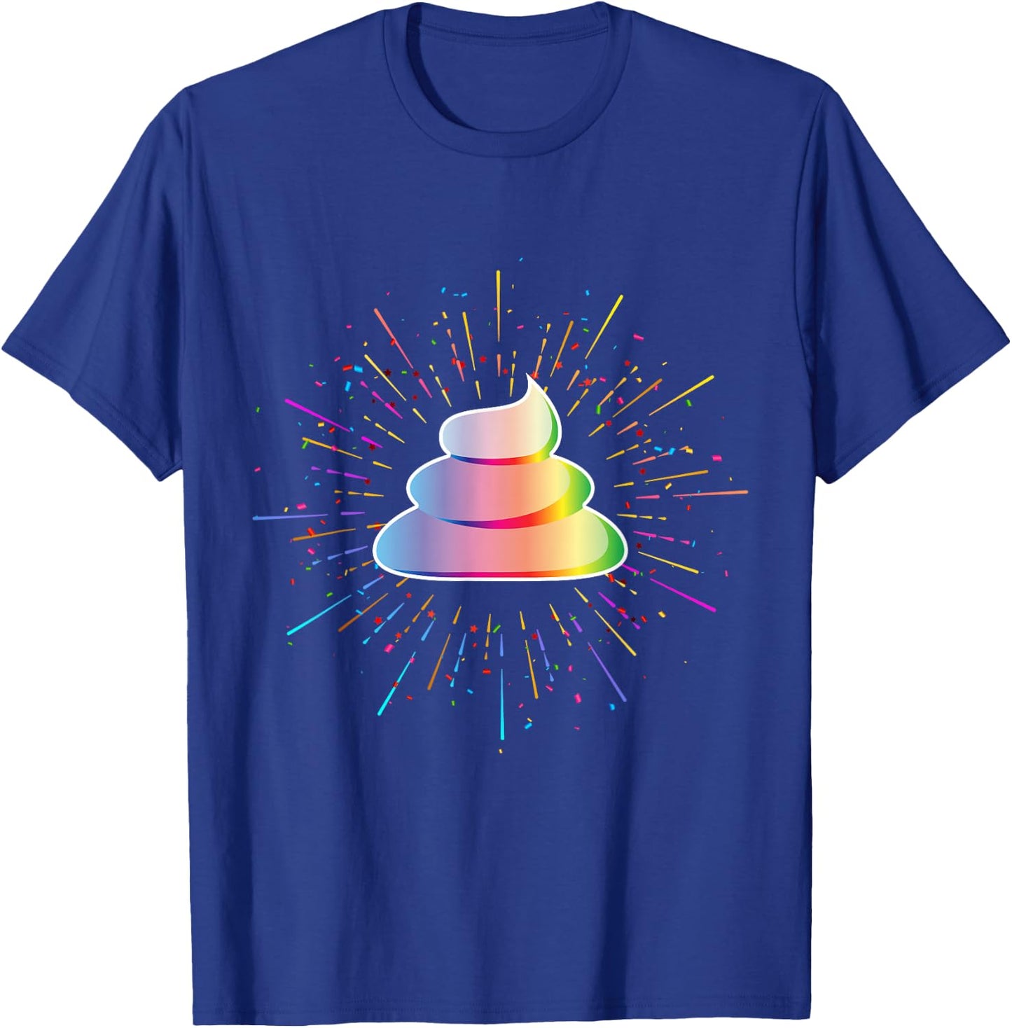 Rainbow Poop Emoticon Costume Halloween T-Shirt - T-Shirt | Royal