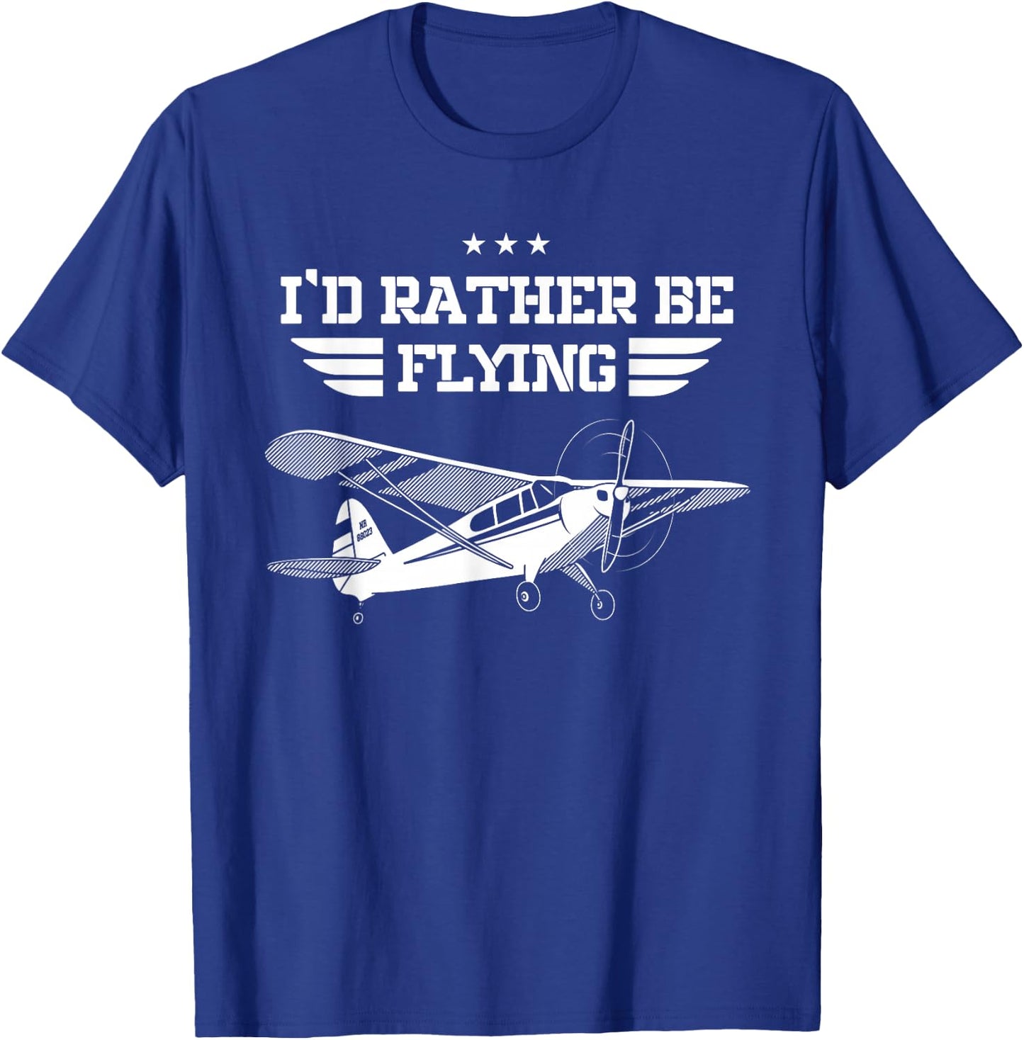 I'd Rather Be Flying RC Model Pilot Aviation Gifts RC Tarpaulin T-Shirt - T-Shirt | Royal