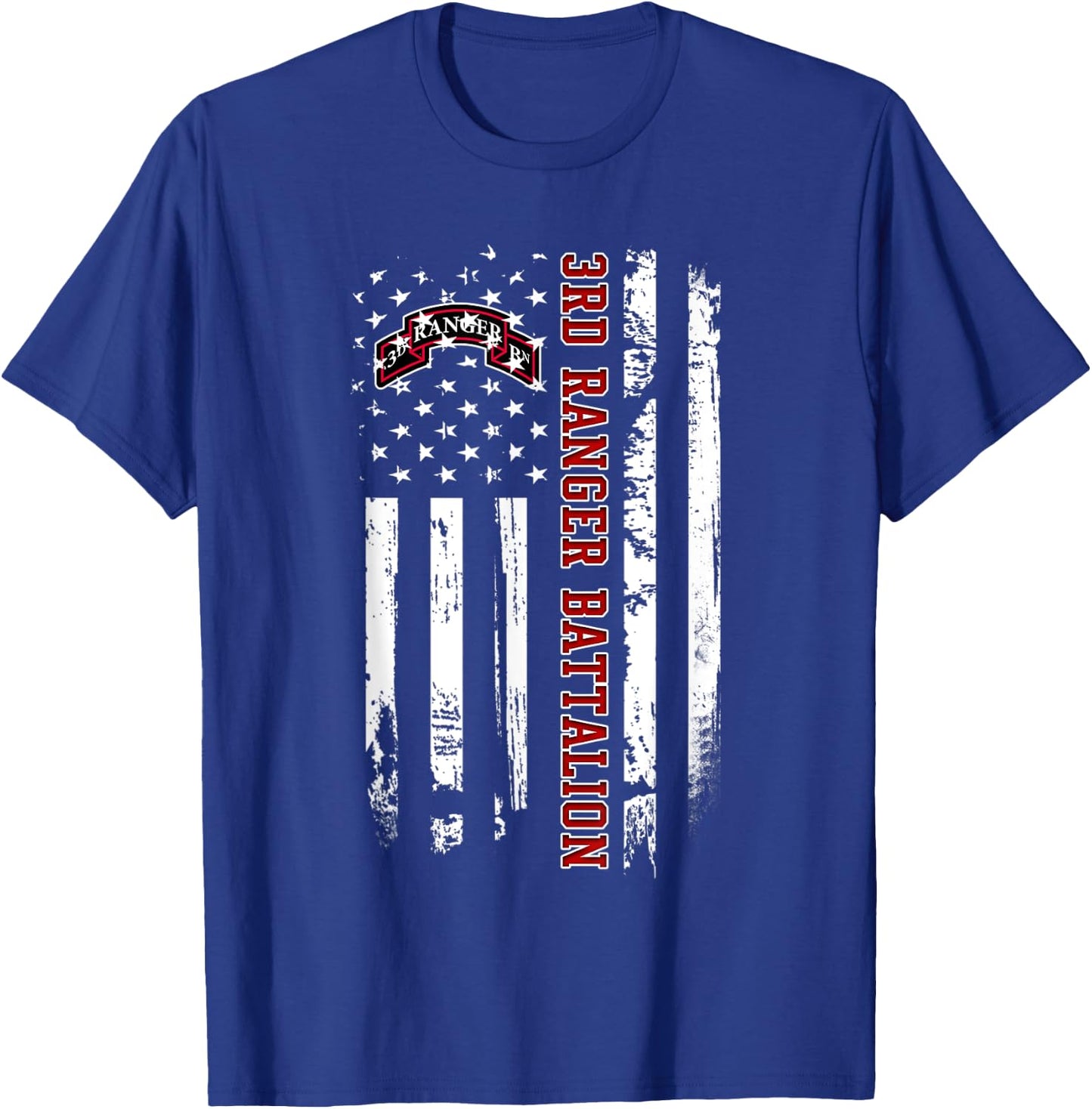 3rd Ranger Battalion Veteran USA Flag Veterans Day Xmas Men T-Shirt - T-Shirt | Royal