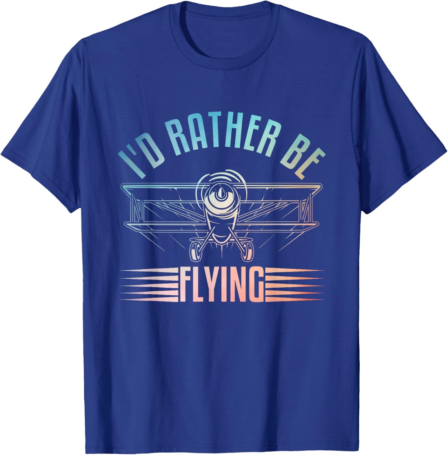 Funny Pilot Art Women Airplane Aviation Themed Pilot T-Shirt - T-Shirt | Royal
